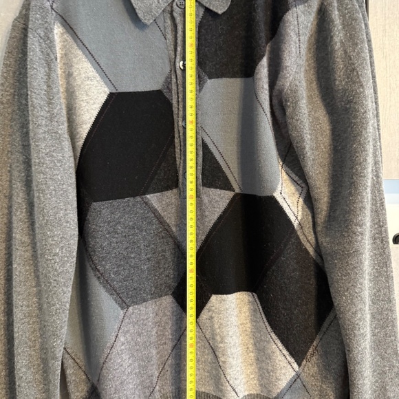 D&G Dolce & Gabbana Men's Wool Sweater – Argyle Patchwork Design – Size L - Picture 4 of 7